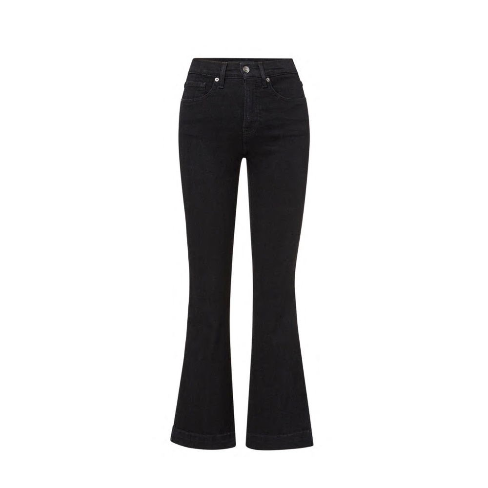 Veronica Beard Black Flare Ankle Jean